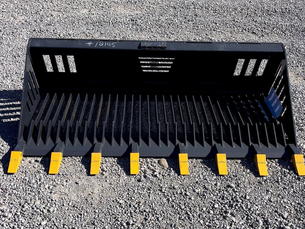 Skid Steer Rock Bucket 72 Inch RB-14-72W