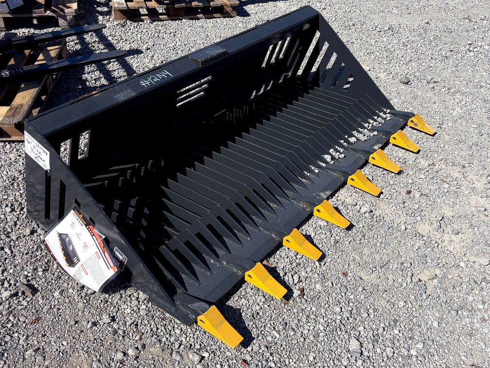 Skid Steer Rock Bucket 72 Inch RB-14-72W