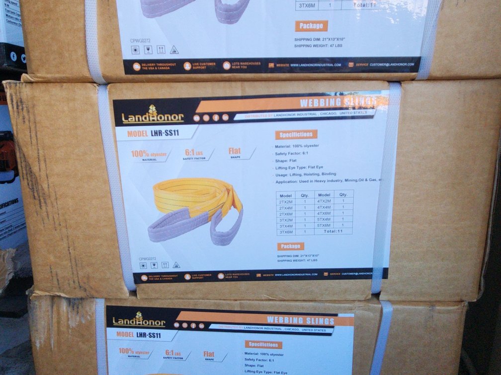 (11) Webbing Slings Various Sizes LHR-SS11