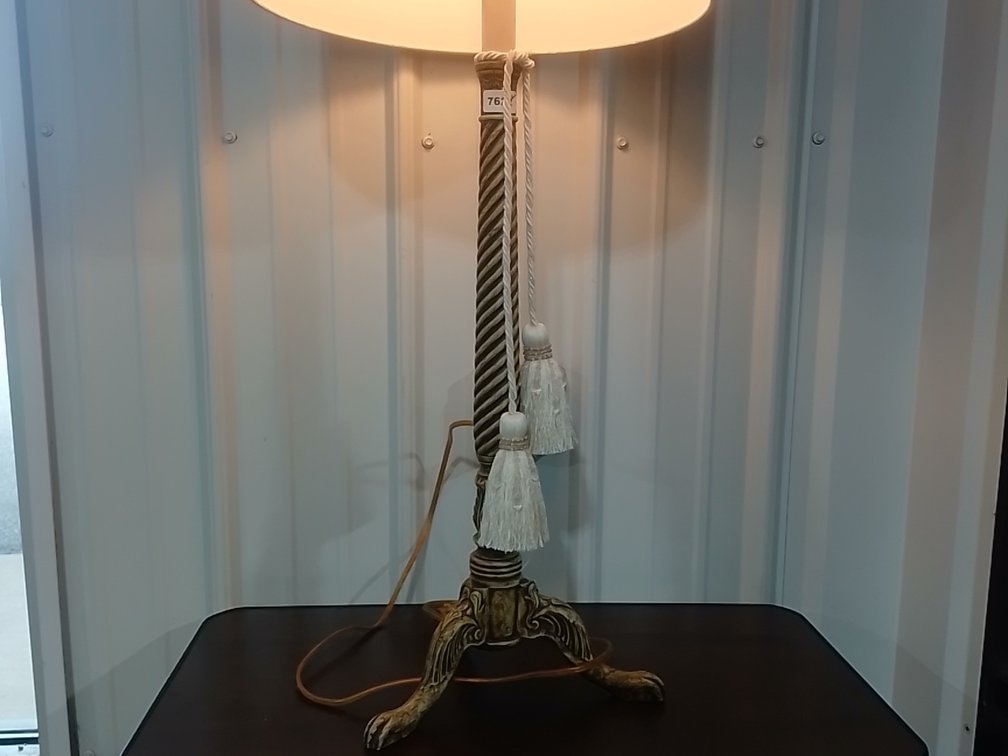 Vintage Spiral Column Table Lamp