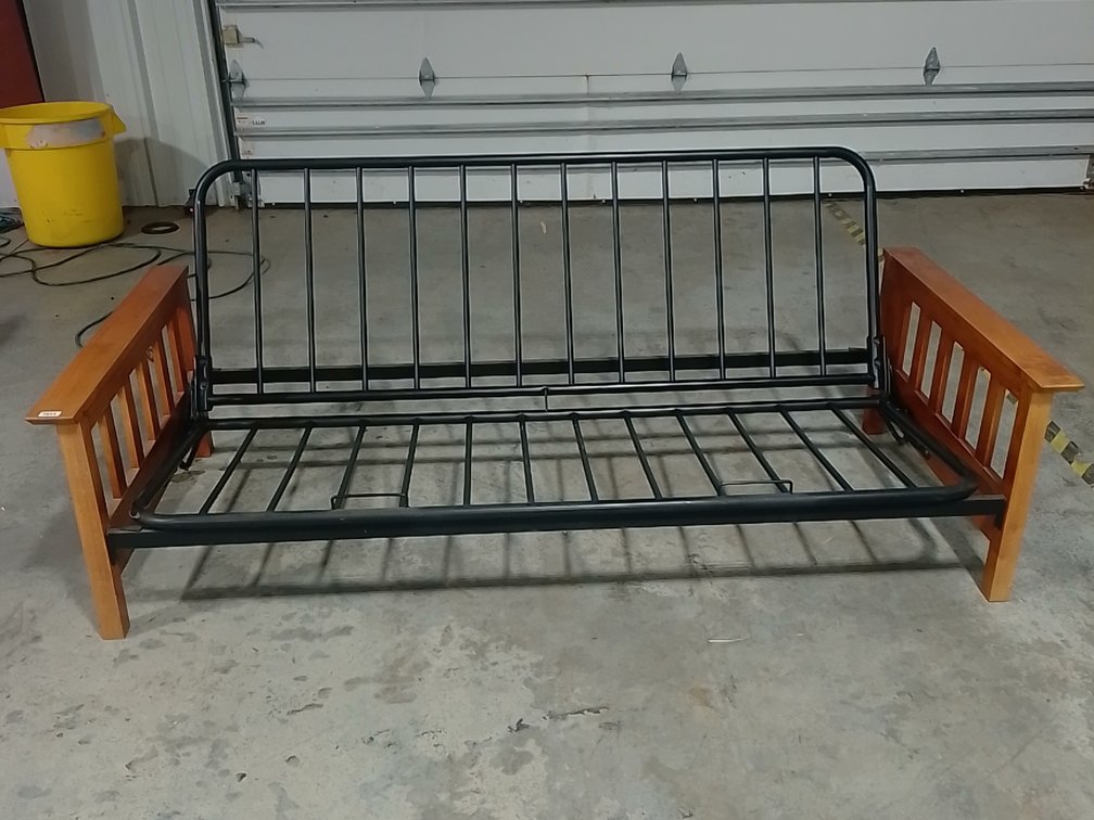 Wood And Metal Futon Frame