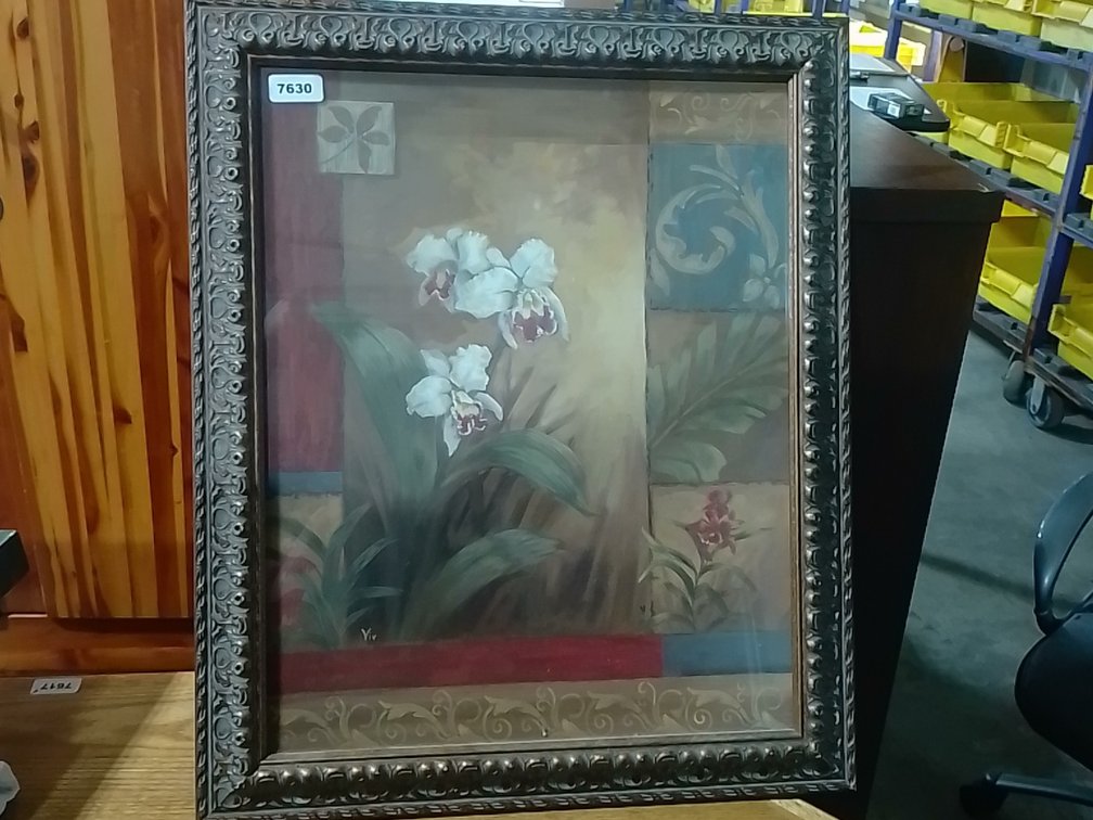 Orchid Motif Framed Art