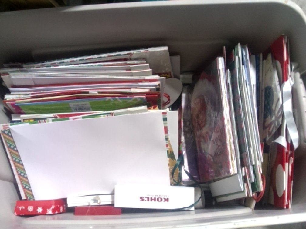 Tote Full Of Christmas Boxes And Gift Bags