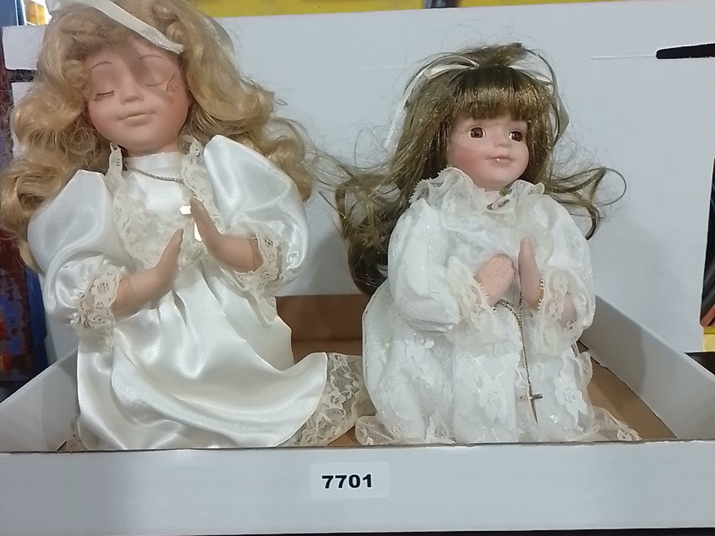 (2) Vintage Porcelain Dolls