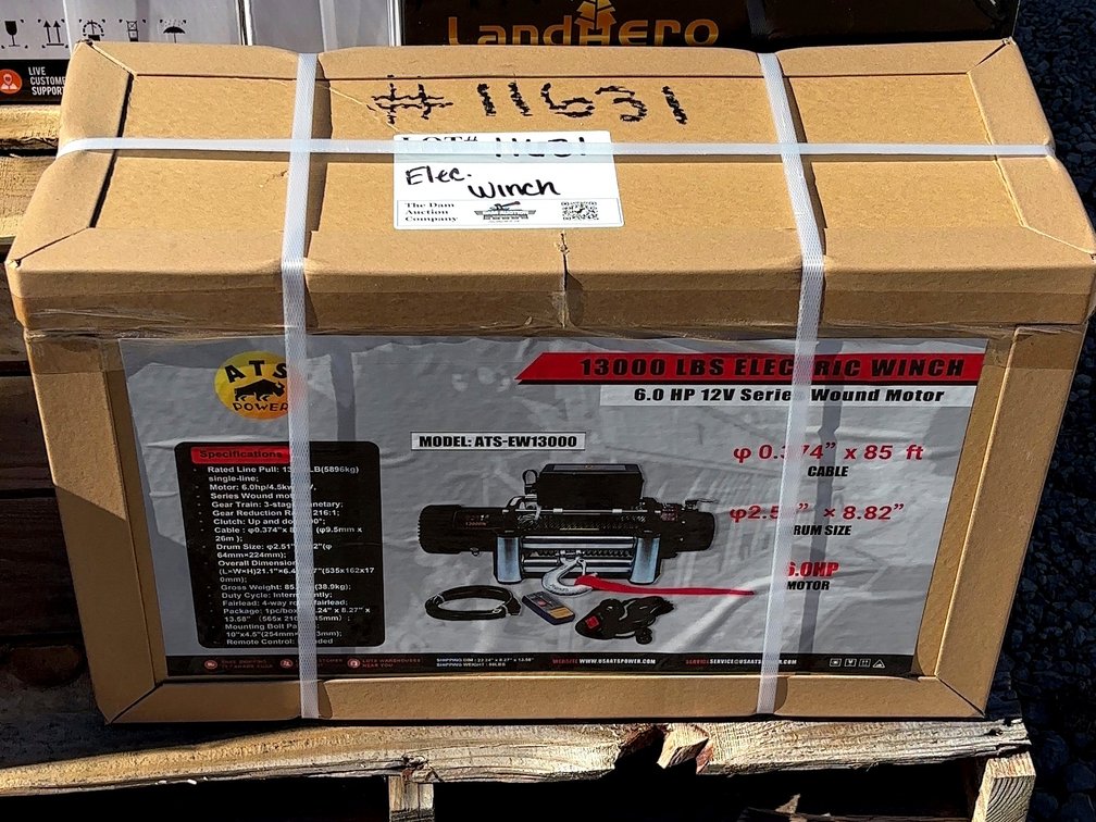 Electric Winch 13,000 lb Single Line ATS-EW13000