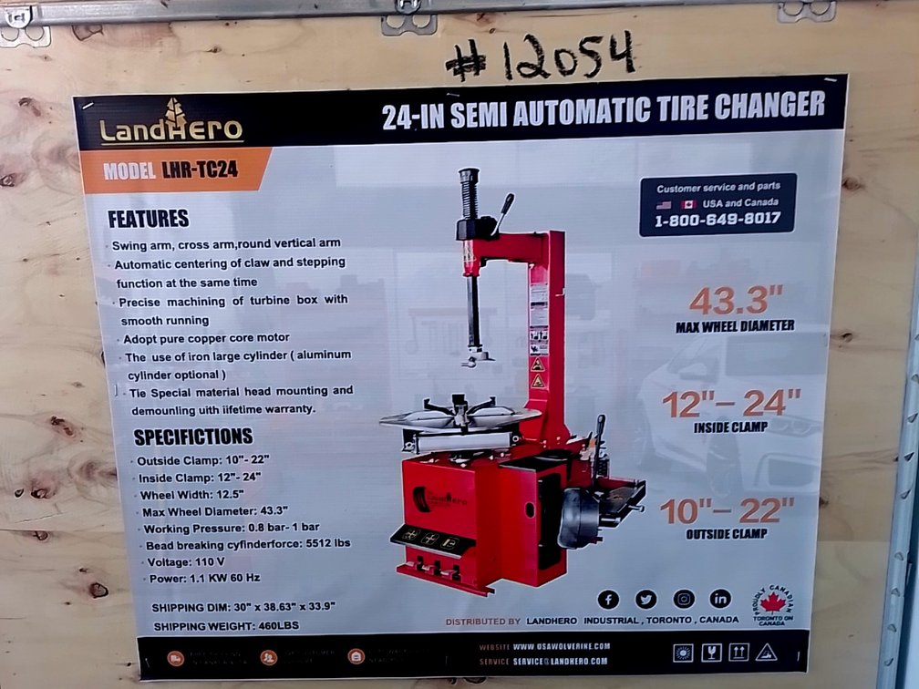 24-IN Semi Automatic Tire Changer LHR-TC24
