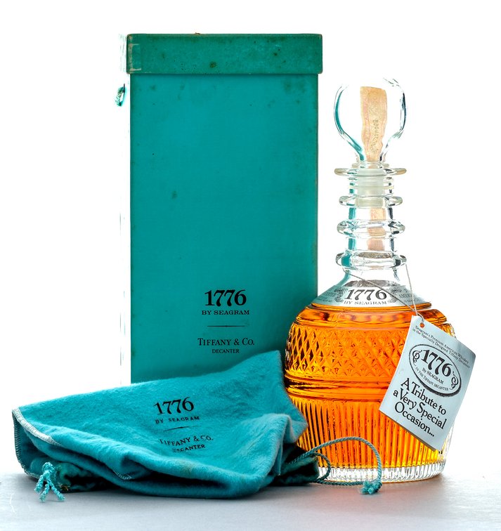 1776 by Seagram Bourbon Whiskey Tiffany & Co. Decanter