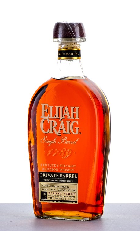 Elijah Craig Single Barrel 10 Year Kentucky Straight Bourbon Whiskey Private Barrel "Irene's Hug"