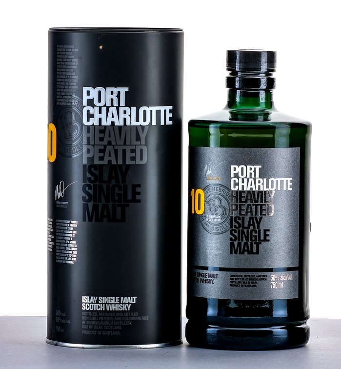 Port Charlotte 10 Year Old Heavily Peated Islay Single Malt Scotch Whisky