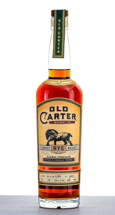 Old Carter Whiskey Co. Straight Rye Whiskey Barrel Strength