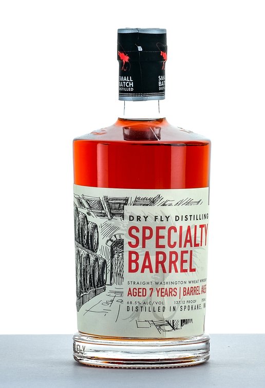 Dry Fly Specialty Barrel Straight Washington Wheat Whiskey 7 Year Barrel #455 Single Barrel Small Batch