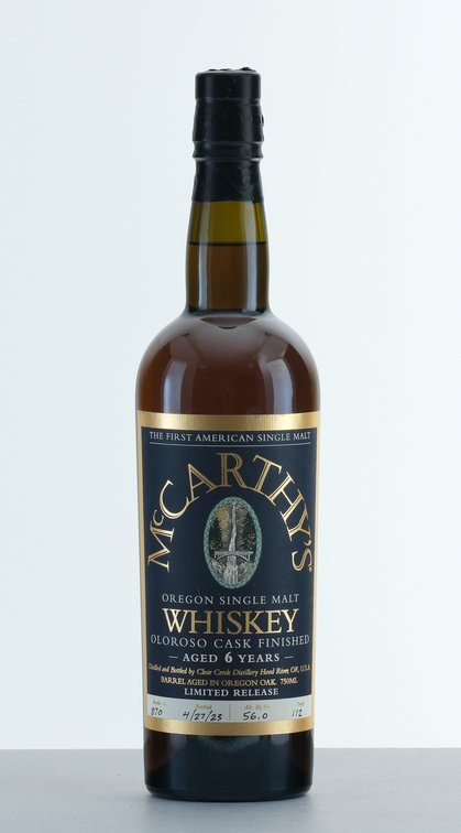 McCarthy's Oregon Single Malt Whiskey Oloroso Cask Finished 6 Year American Single Malt