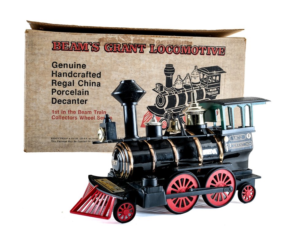 Jim Beam Bourbon Decanter: Grant Locomotive