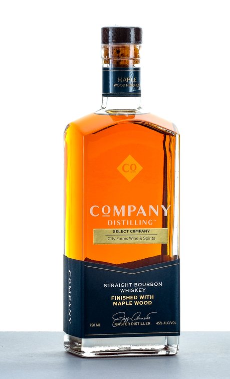 Company Distilling Straight Bourbon Whiskey Finished with Maple Wood