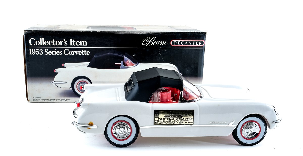 Jim Beam Bourbon Decanter: 1953 Corvette 375