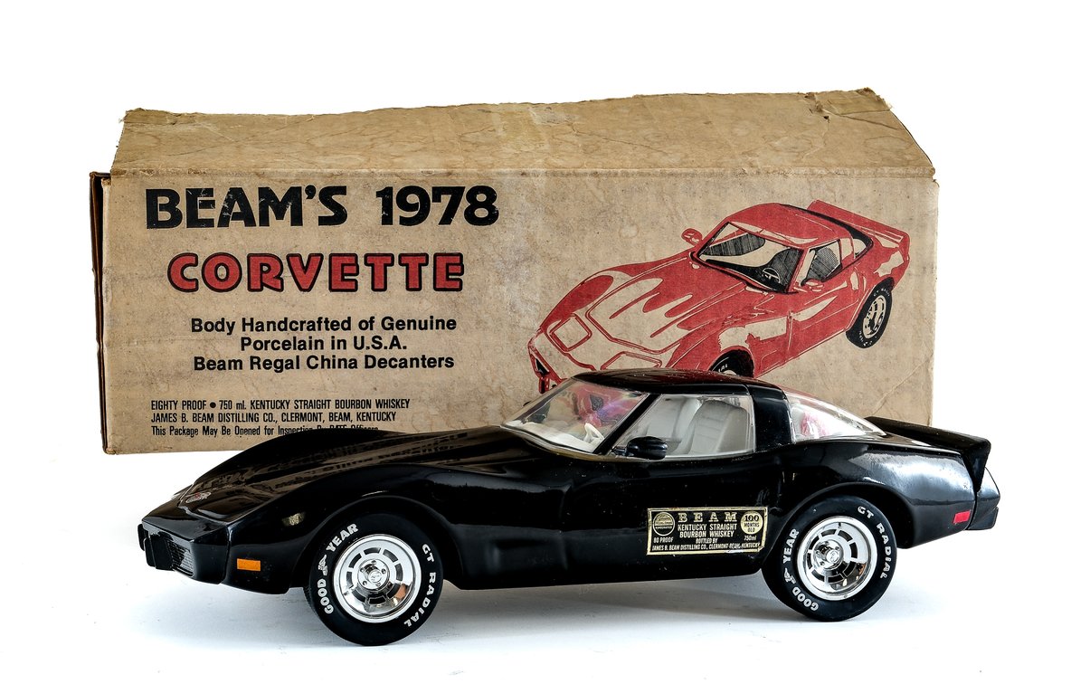 Jim Beam Bourbon Decanter Series: 1978 Corvette