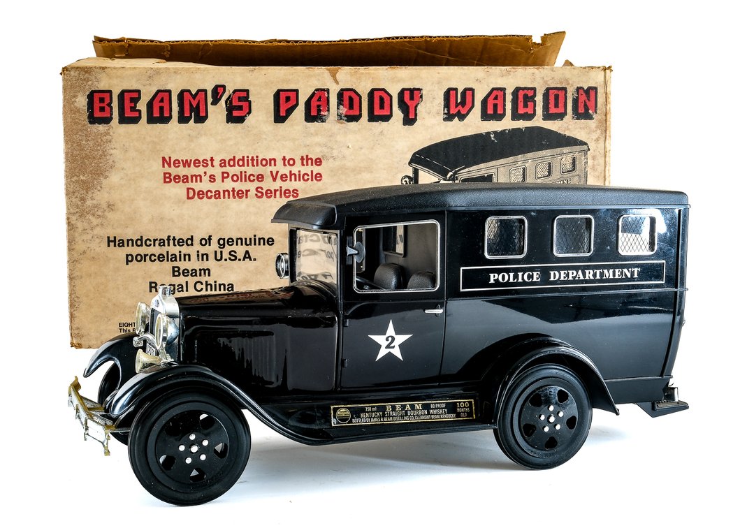 Jim Beam Bourbon Decanter: Paddy Wagon