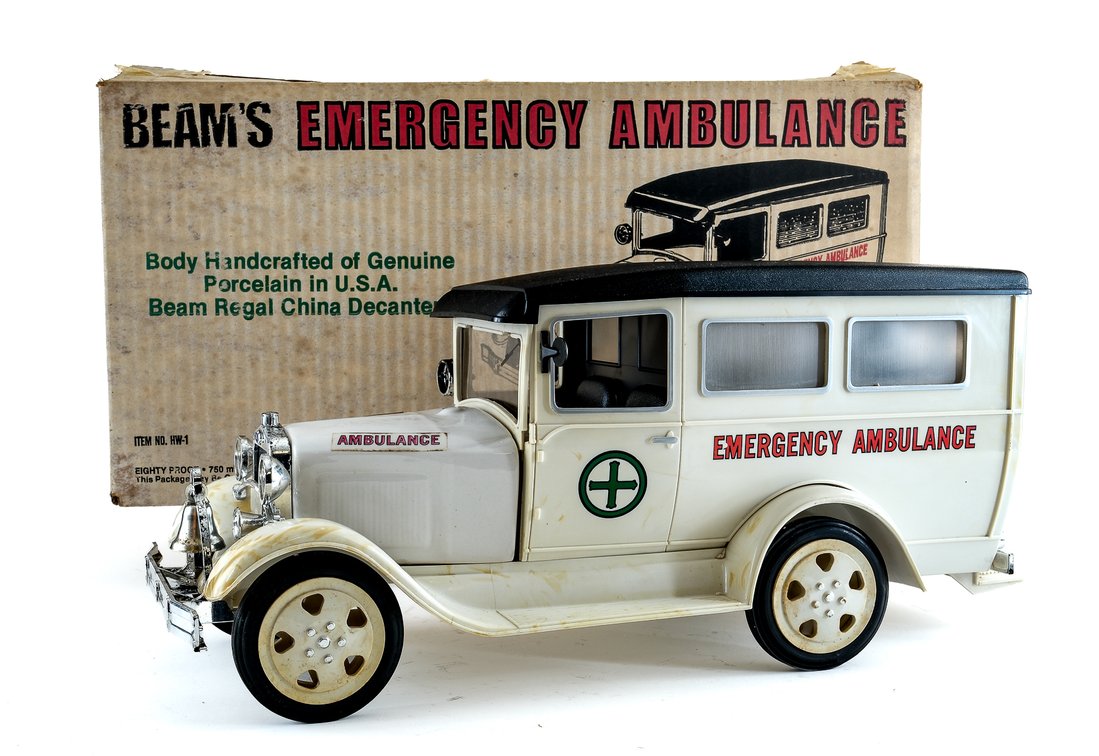 Jim Beam Bourbon Decanter Series: 1930 Emergency Ambulance