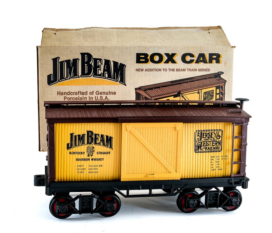 Jim Beam Bourbon Decanter: Beam Box Car