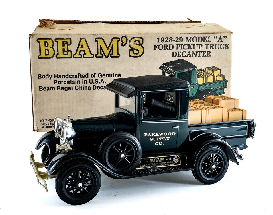 Jim Beam Bourbon Decanter: Model 'A' Ford Pickup Truck