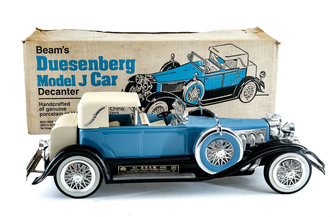 Jim Beam Bourbon Decanter: Duesenberg Model J Car