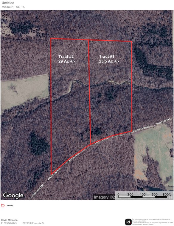 Image for 25.5 Acres +/-, Tract 1 Off BCR 930, Patton Missouri 63662, MLS #25075217