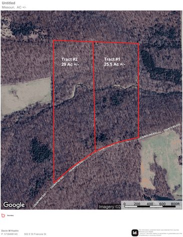 Image for 25.5 Acres +/-, Tract 1 Off BCR 930, Patton Missouri 63662, MLS #25075217