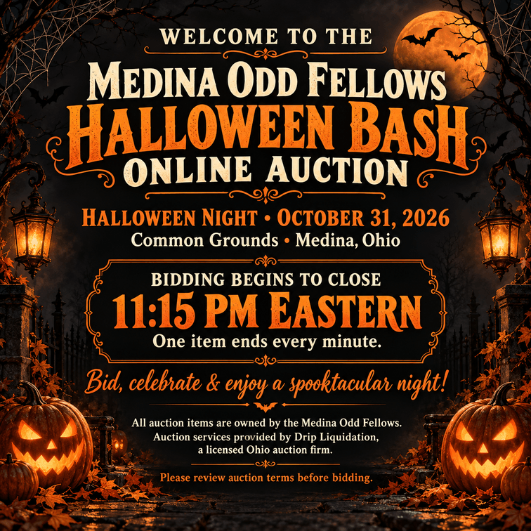 Medina Odd Fellows Halloween Bash Auction