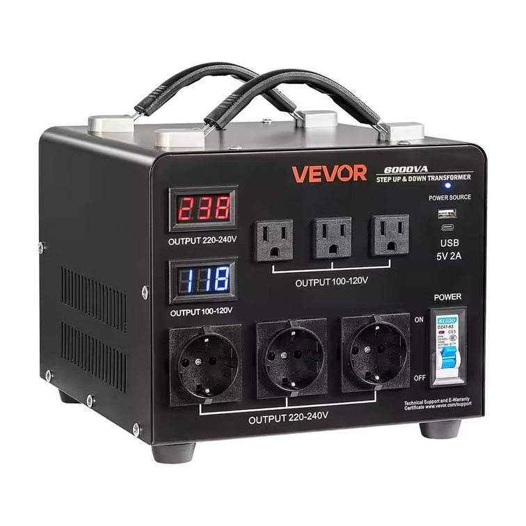 Auto Transformer 6000VA Step Up/Down 110-220V