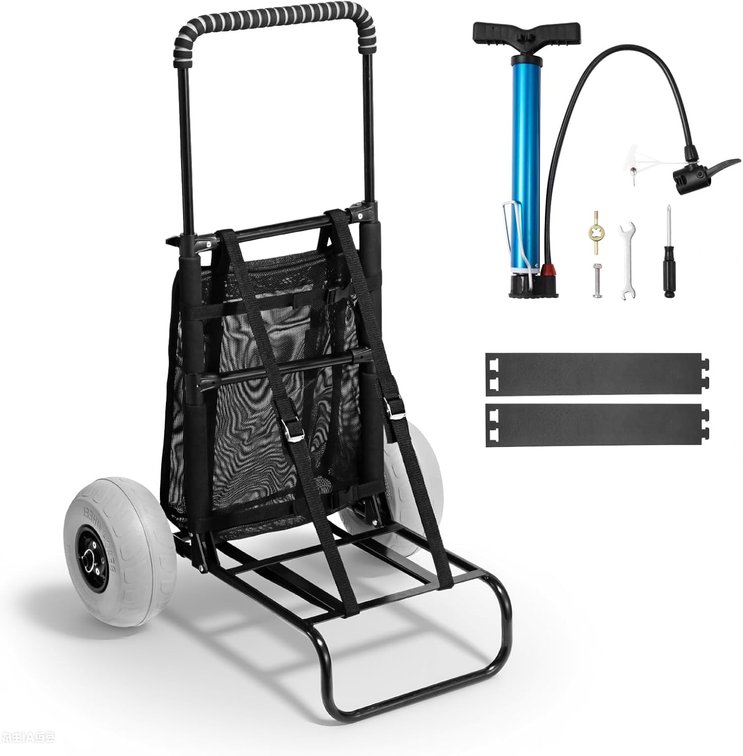 VEVOR Beach Dolly with Big Wheels for Sand, 165LBS Loading