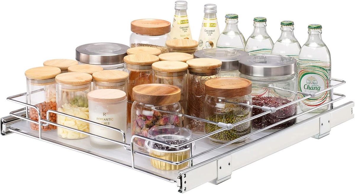 VEVOR 15.5 Wx21 Dx3.5 H Pull-Out Cabinet Organizer