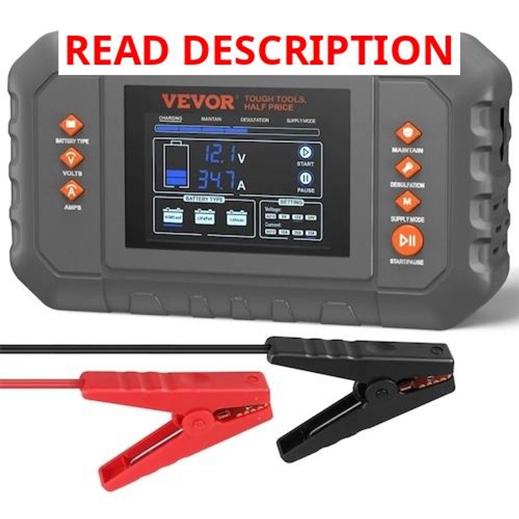 VEVOR Smart Battery Charger, 35amp