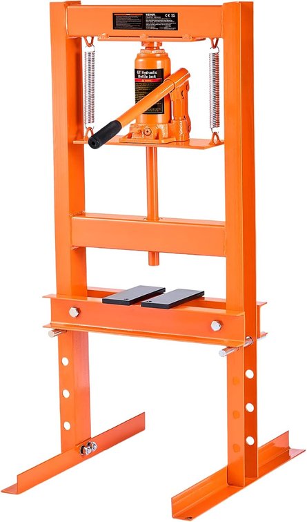 VEVOR Hydraulic 6 Ton H-Frame Garage Floor Shop Press