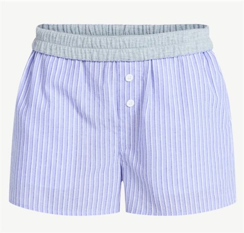 No Boundaries Women's Cotton Boxer Shorts, 3"Inseam, Large, 12ct