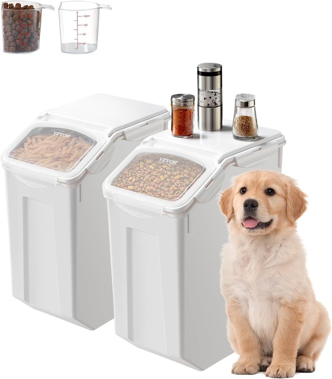 VEVOR Storage Container 4.5 Gal/20 L x2, Airtight