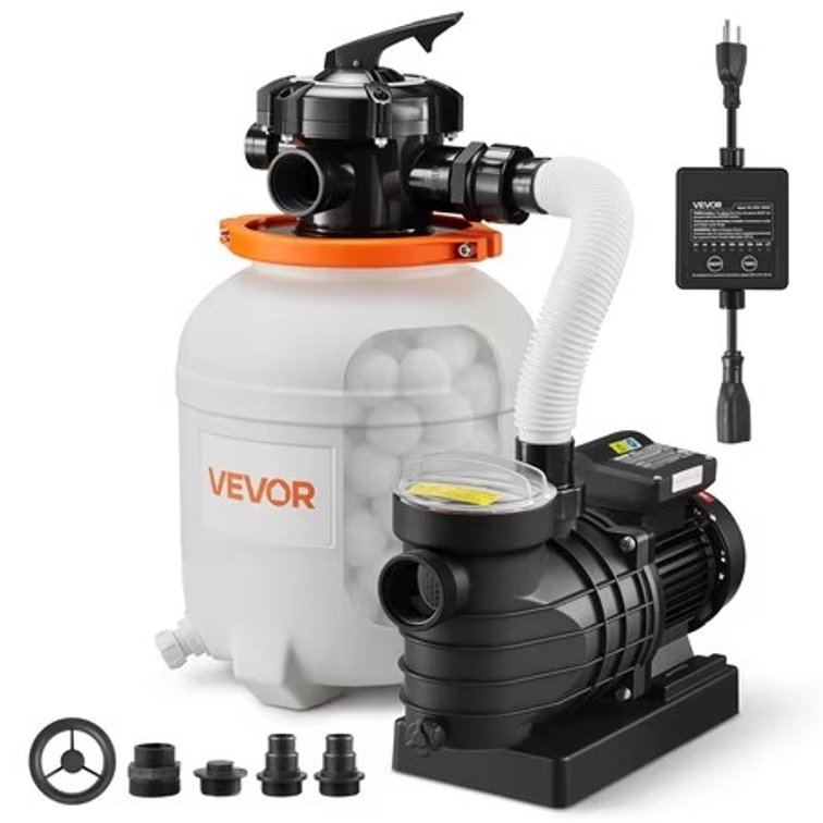 VEVOR 12in Sand Filter Pump, 0.5 HP, 3000 GPH
