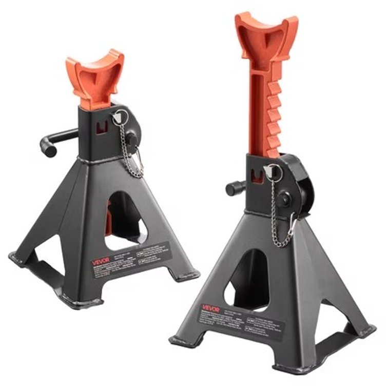 VEVOR 3-Ton Jack Stands, 10.8-16.3 in, Double Locking
