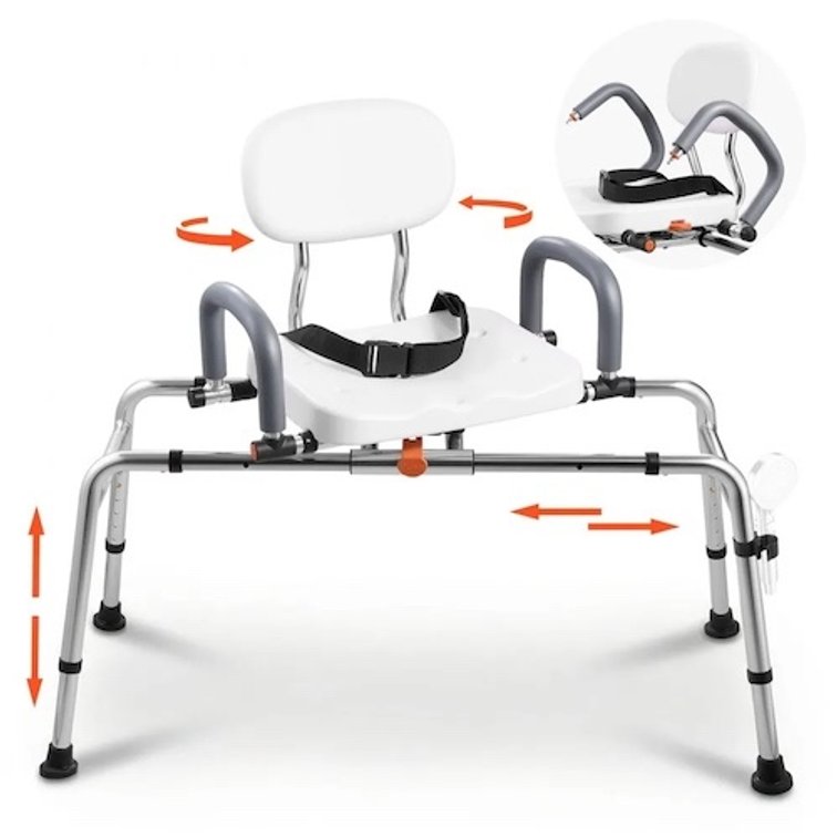 VEVOR Sliding Shower Chair