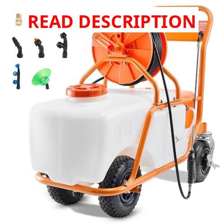 VEVOR Battery Powered Lawn Sprayer on Wheel