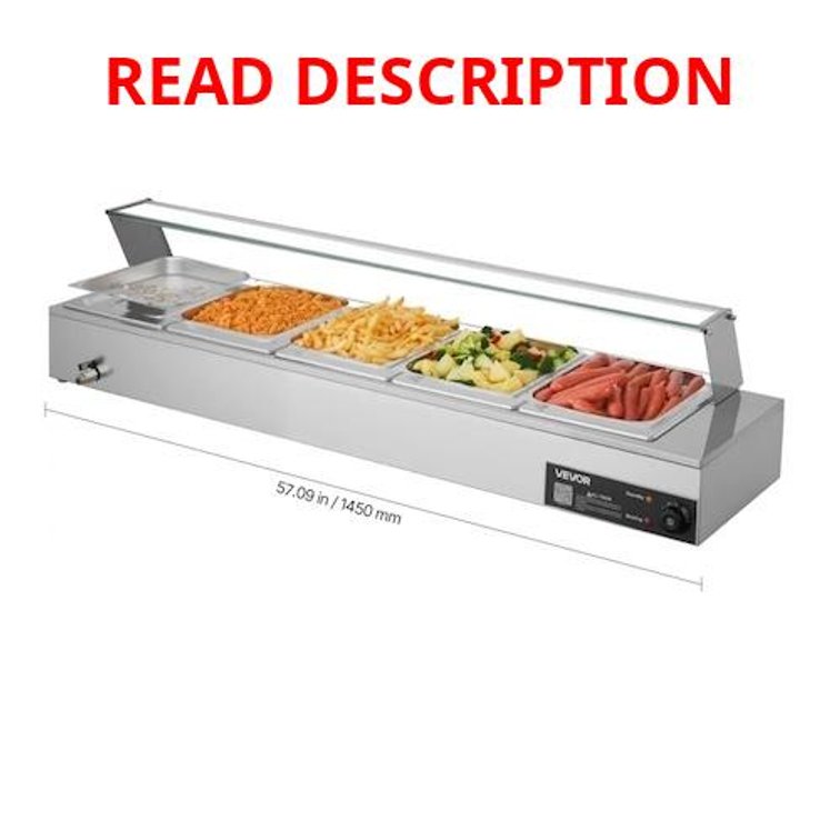 VEVOR Commercial Food Warmer, 1500W