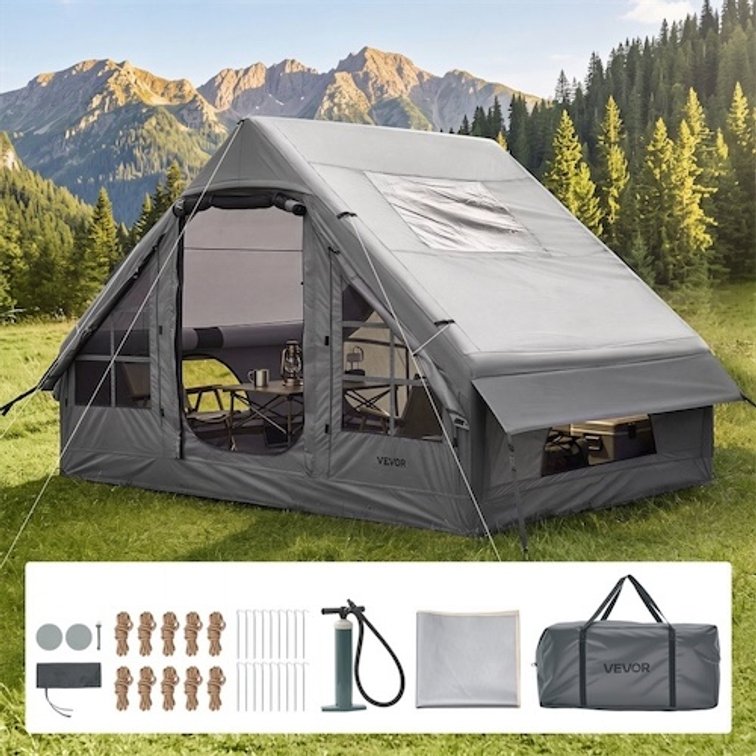 VEVOR Inflatable Tent for Camping 2-4 Person Blow Up Tent