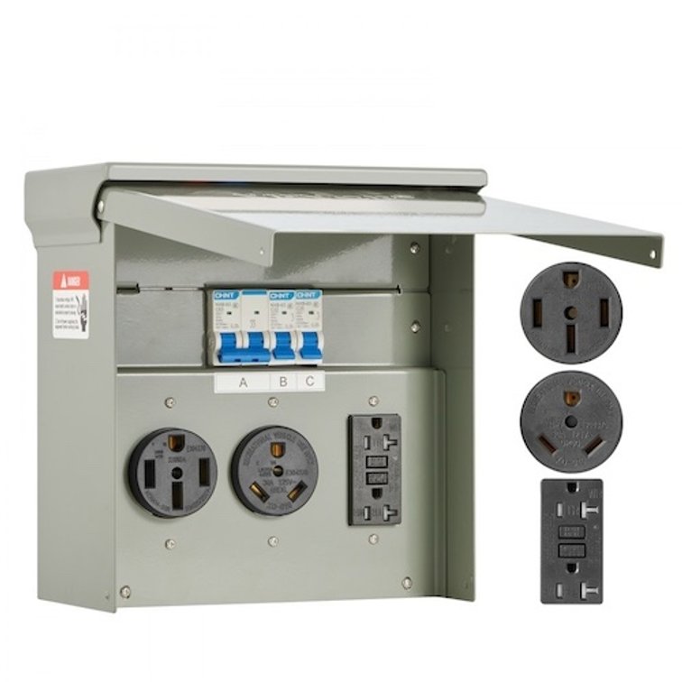 VEVOR Temporary Power Outlet Panel, 20 30 50 Amp