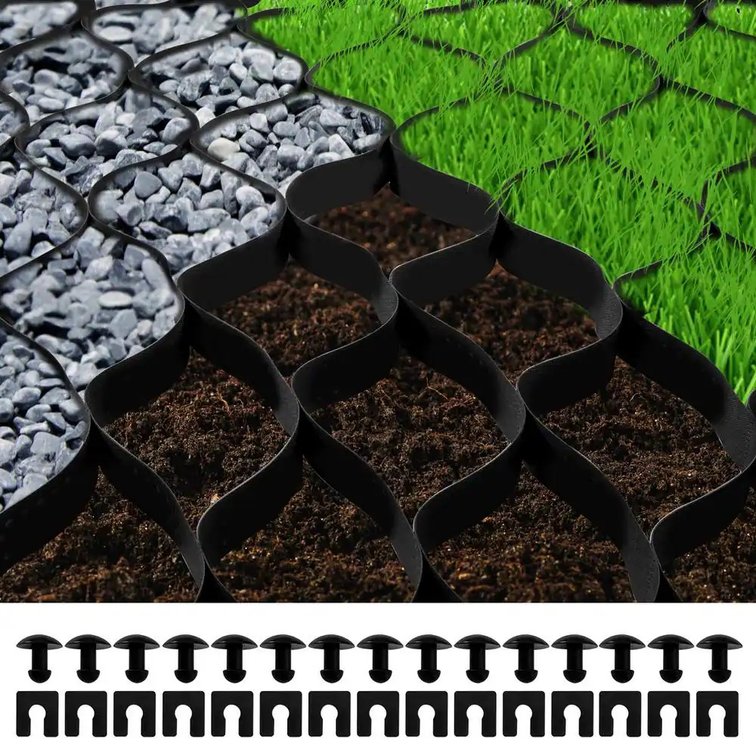 Ground Grid 1885 lb/ft  Load Weed Barrier, 2 in. Depth 27x4ft