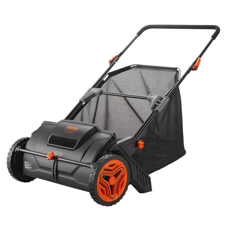 21 in. Lawn Sweeper Tow Behind, 3.5 Cu Ft, 25 in Wheels