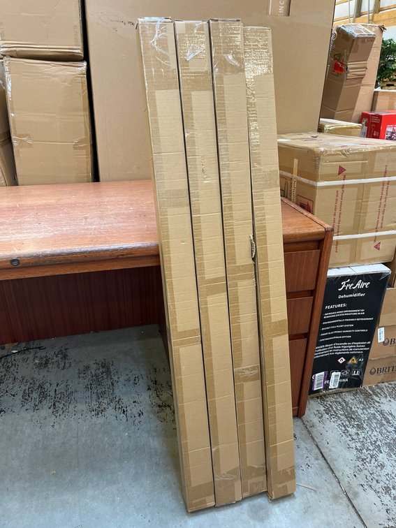 4pk Roller Window Shades Cordless Blackout Blinds 20.5x72 Ivory