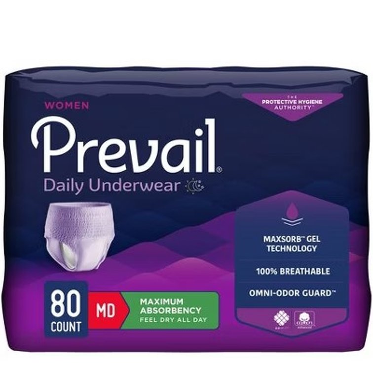 Prevail Daily Underwear for Women, Pull-On, Tear-Away Seams