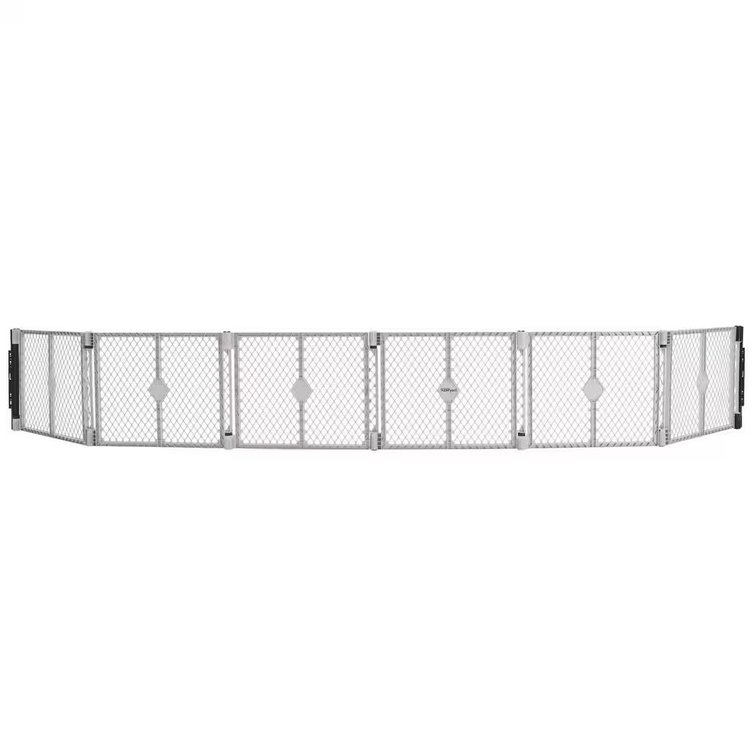 26 in. Superyard 6-Panel Play Yard & Barrier with Wall Mounts