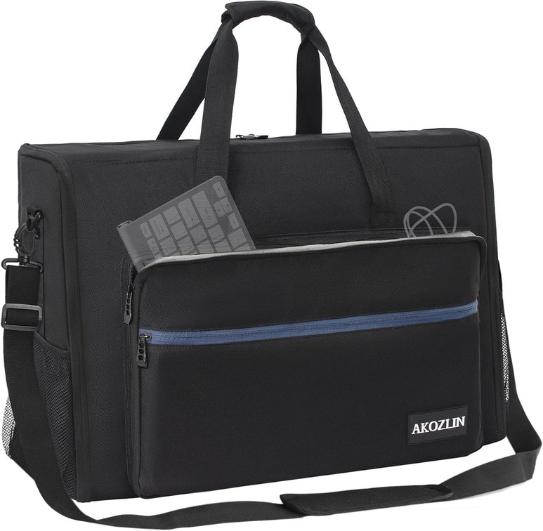 AKOZLIN 27-32" Dual Monitor Carrying Case, Padded TV Case