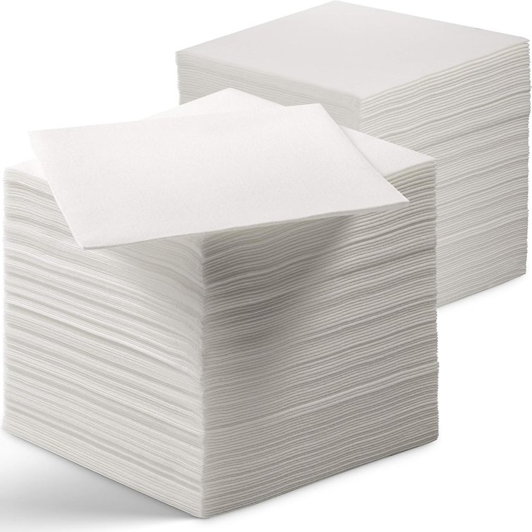 Linen-Feel Beverage Napkins - Disposable Cocktail Napkins