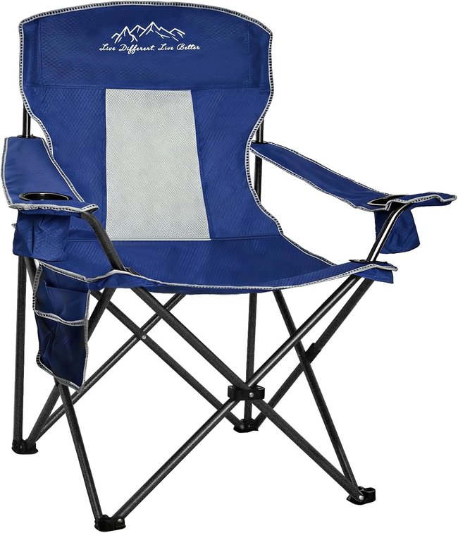 Camping Chair Outdoor Portable Folding Chair with Mesh Back